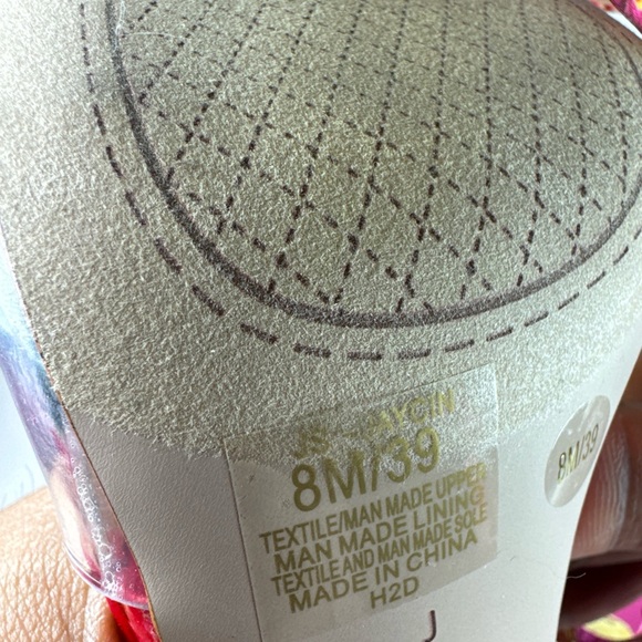 Jessica Simpson Jaycin Pink Floral Sandal Heels Women’s Size 8 - Picture 12 of 12